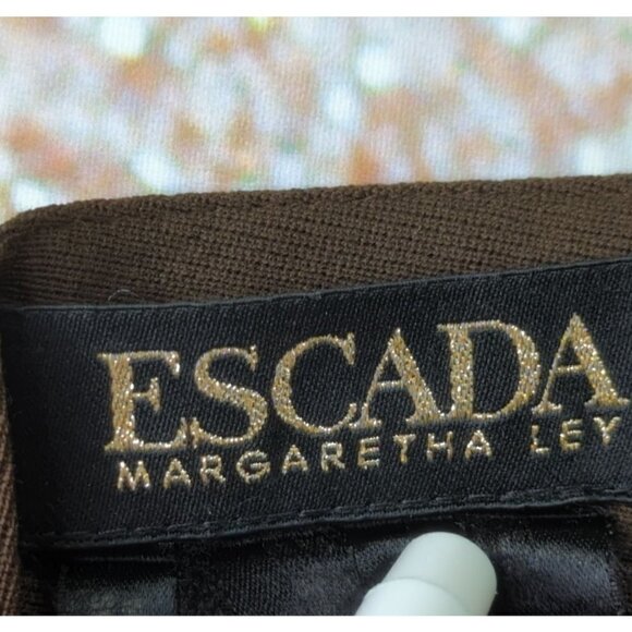 Escada by Margetha Ley Wool Pleated Trousers - Picture 3 of 8